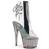 Pleaser - ADORE1018CT Bottes de plateforme, Pole dance chaussures - Chaussures de pole dance - Gris/Transparent Product image